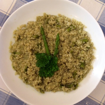 Matcha tea Asparagus Quinoa